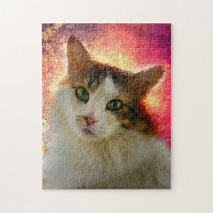 Schattige Cute Calico Cat Legpuzzel