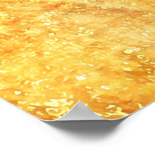 Schattige Cute Calico Cat Poster (Hoek)