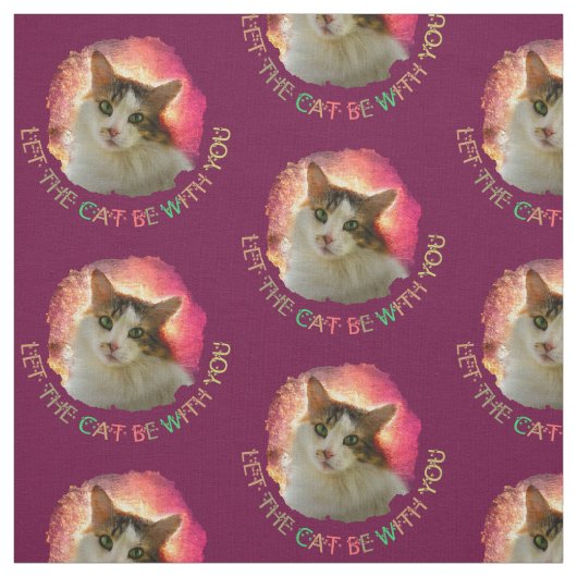 Schattige Cute Calico Cat Stof (Swatch)