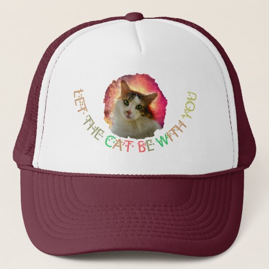 Schattige Cute Calico Cat Trucker Pet (Voorkant)