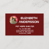 Schattige Cute Calico Cat Visitekaartje (Achterkant)