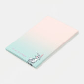 Schattige Cute Cartoon Bunny Post-it® Notes (Schuin)