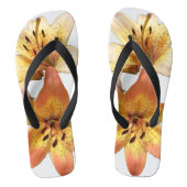 Schattige Cute Fancy Day Lily Foto Teenslippers (Voetbed)