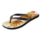 Schattige Cute Fancy Day Lily Foto Teenslippers (Schuin)