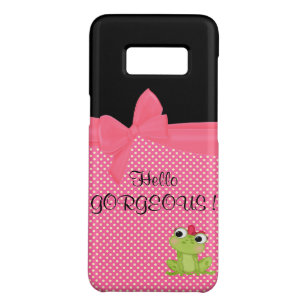 Schattige Cute Frog op Polka Dots-Hallo Pradeloos Case-Mate Samsung Galaxy S8 Hoesje