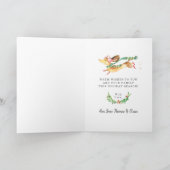 Schattige Cute Happy Dog Dachshund-kerstlampjes Feestdagen Kaart (Binnen)