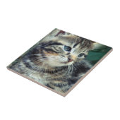 Schattige Cute Kitten Tegeltje (Zijkant)