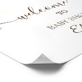 Schattige Cute Stork Poster (Hoek)