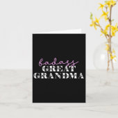 Schattige D Grote Oma Funny Skulls Kaart (Gele Bloem)