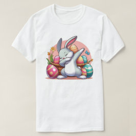 Schattige Dabbing Bunny Paasdag Beste Cadeauontwer T-shirt