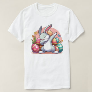 Schattige Dabbing Bunny Paasdag Beste Cadeauontwer T-shirt