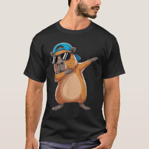 Schattige Dabbing Capybara Jongens Mannen Peuter P T-shirt