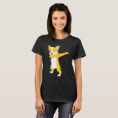 Schattige Dabbing Corgi Hond Dab T-shirt (Voorkant volledig)