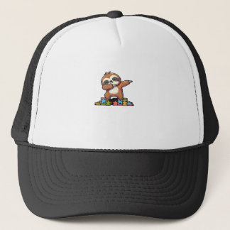 Schattige Dabbing Luiaard Autisme Bewustzijn Autis Trucker Pet