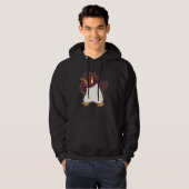 Schattige Dabbing Macaroni Pinguïn Hoodie (Voorkant volledig)