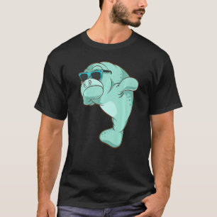 Schattige Dabbing Manatee Grappig Zee Koe Street D T-shirt