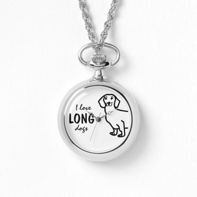 Schattige Dachshond Hond Horloge (Voorkant)