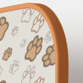 Schattige dachshond vrienden pickleball paddle (Links Detail)