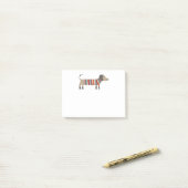 Schattige Dachshond Wiener Sausage Hond Post-it® Notes (Op bureau)