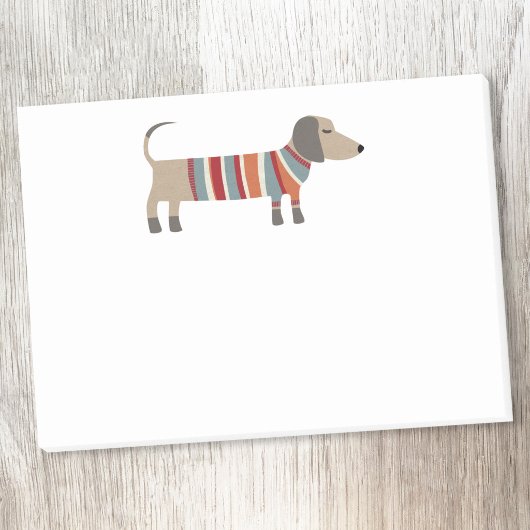 Schattige Dachshond Wiener Sausage Hond Post-it® Notes