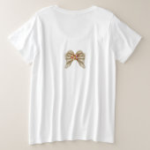 Schattige Dachshund Angel Wings Love redde me Grote Maat T-shirt (Design achterkant)