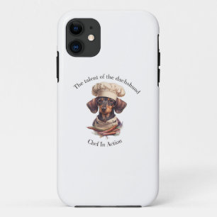 Schattige Dachshund Chef iPhone 11 Hoesje