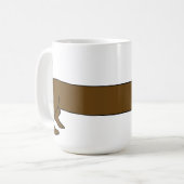 Schattige Dachshund Coffee-Mok Koffiemok (Voorkant links)