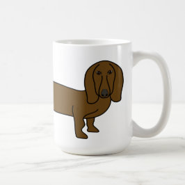 Schattige Dachshund Coffee-Mok Koffiemok