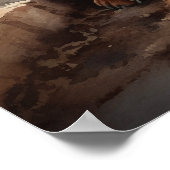 Schattige Dachshund Dog Art Print Poster (Hoek)