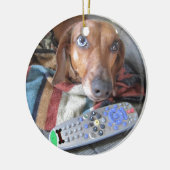 Schattige Dachshund Dog Keramisch Ornament (Links)