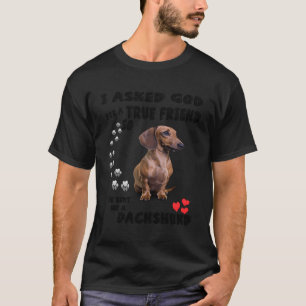 Schattige Dachshund Gift Wiener Weenie Hondenliefh T-shirt