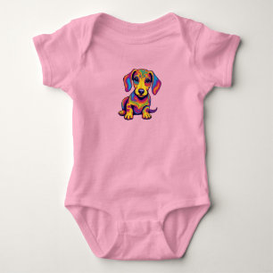 Schattige Dachshund Hippie Romper