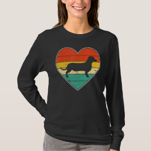 Schattige Dachshund Hondenliefhebber Valentijnsdag T-shirt