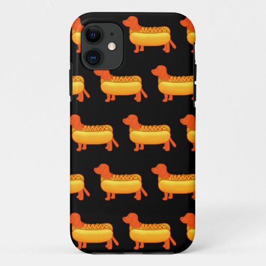Schattige Dachshund Hot Dog Case-Mate iPhone Case (Achterkant)