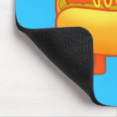 Schattige Dachshund Hot Dog Muismat (Hoek)