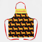 Schattige Dachshund Hot Dog Schort (Voorkant)