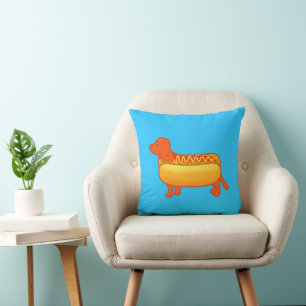 Schattige Dachshund Hotdog Kussen