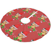 Schattige Dachshund Kerst Vrolijk Kerstboom Rok (Gekanteld)