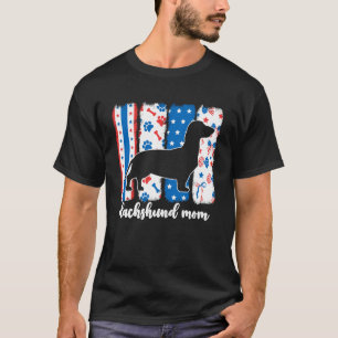 Schattige Dachshund Moeder Weiner Dog Doxie Vrouwe T-shirt