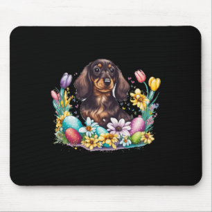 Schattige Dachshund Pasen Dag Wiener Weiner Paasei Muismat