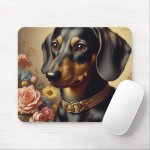 Schattige Dachshund Schilderen Muismat
