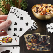 Schattige  Dachshund Schilderen Pokerkaarten (Insitu)