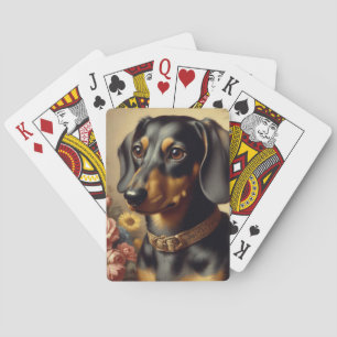 Schattige  Dachshund Schilderen Pokerkaarten