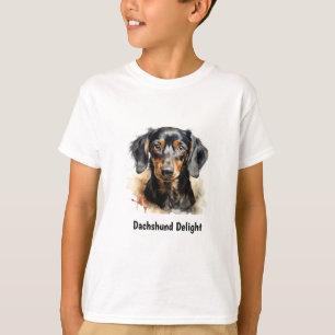 Schattige Dachshund T-shirt voor jongen