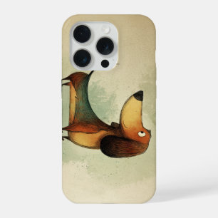 Schattige Dachshund – Whimsicale Hondenillustratie iPhone 15 Pro Case