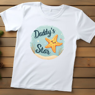 Schattige "Daddy's Star" Zeester  Kinder Shirts