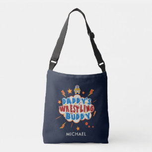 Schattige Daddy's Wrestling Buddy Funny Crossbody Tas