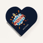 Schattige Daddy's Wrestling Buddy Funny Notitieboek (Voorkant)