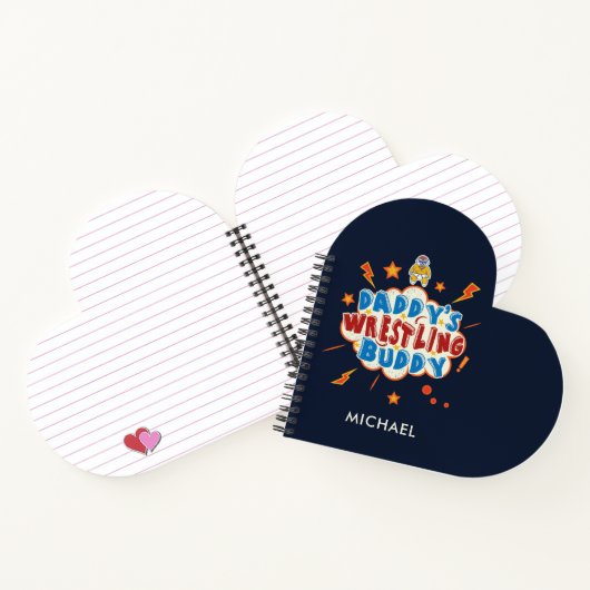 Schattige Daddy's Wrestling Buddy Funny Notitieboek (Binnen)