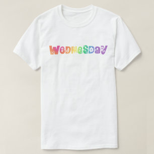 Schattige dag van de week woensdag t-shirt